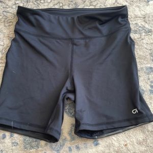 Black leotard shorts